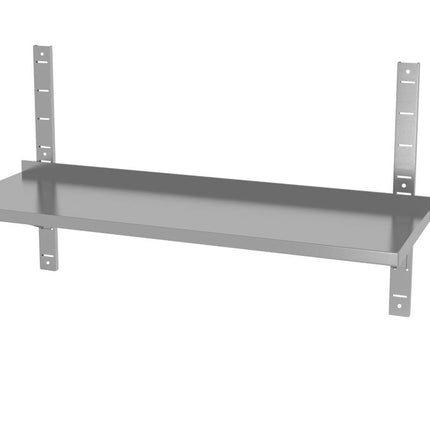 Adjustable Wall Shelf with Brackets | HENDI | 1200x300x600mm