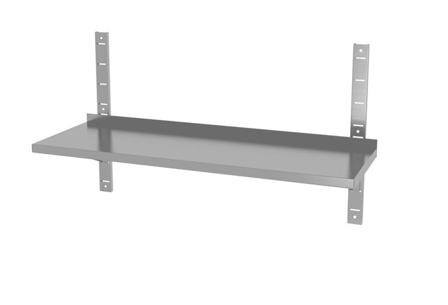 Adjustable Wall Shelf with Brackets | HENDI | 1400x300x600mm