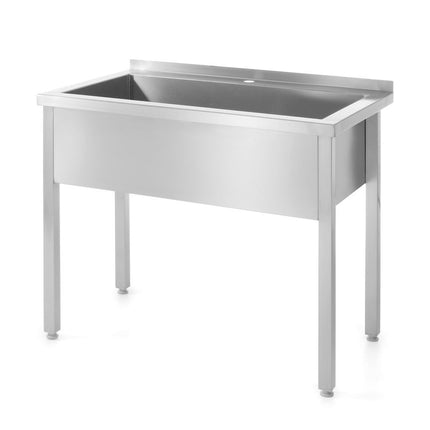 Welded Table with Single Wash Trough | HENDI Profi Line | 1000x600x850mm