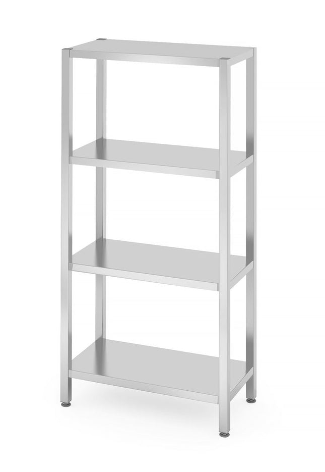 Storage Rack with 4 Full Shelves | HENDI Kitchen Line | 800x400x1800 mm