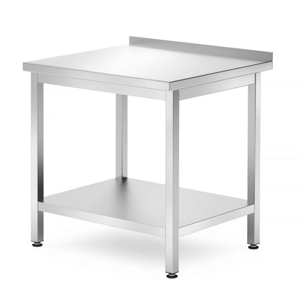 Wall Table with Shelf – Bolted | HENDI Profi Line | 800x700x850mm