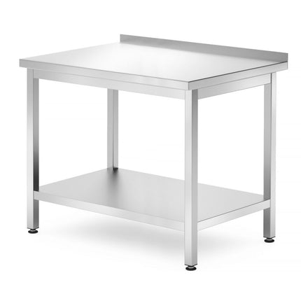 Wall Table with Shelf – Bolted | HENDI Profi Line | 1000x700x850mm