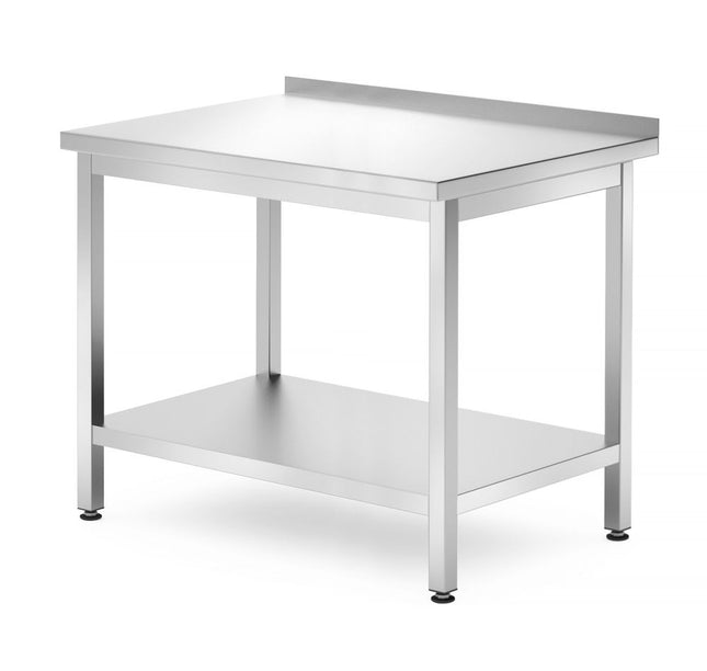 Wall Table with Shelf – Bolted | HENDI Profi Line | 1000x700x850mm