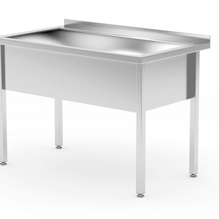 Welded Table with Single Wash Trough | HENDI Profi Line | 800x700x850mm