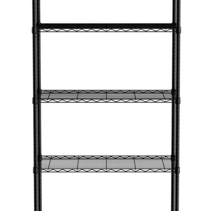 5-Shelf Steel Storage Rack, Black Powder-Coated | HENDI | 910x455x1830mm
