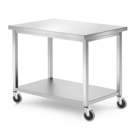 Mobile Table with Shelf | HENDI Kitchen Line | 1000x700x850mm