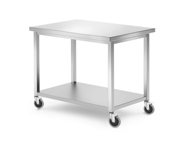 Mobile Table with Shelf | HENDI Kitchen Line | 1000x700x850mm