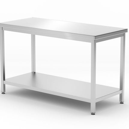 Central Table with Shelf Bolted 600mm Depth | HENDI Kitchen Line | 1200x600x850mm