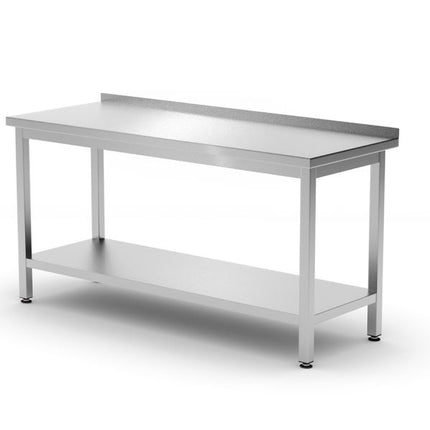 Wall Table with Fixed Shelf | HENDI Kitchen Line | 1200x600x850 mm