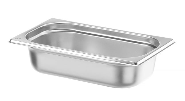 GN 1/4 container, HENDI, Profi Line PLUS, GN 1/4, 0,9L, Silver, 265x162x(H)20mm