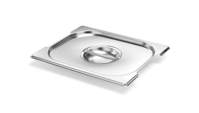 Lid for GN containers with handle recess, HENDI, Profi Line PLUS, GN 1/1, Silver, 530x325mm