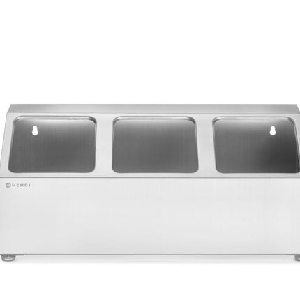 Gastronorm Container Holder 3 Compartments | HENDI | Stainless Steel, 512x245x215mm