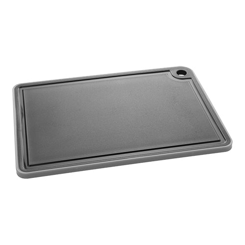 Polypropylene Cutting Board, Black | EMGA | Grooved Side | 35 x 25 x 1 cm 1
