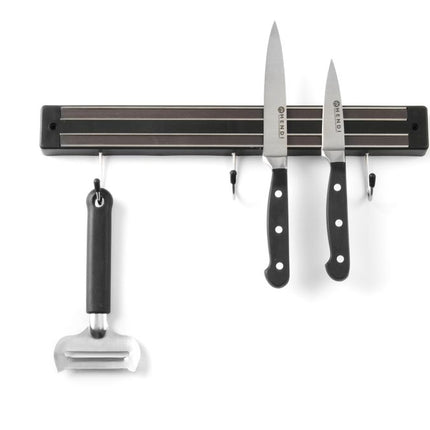 Black Knife Magnet with Hooks 3-Hook 340mm | HENDI 2