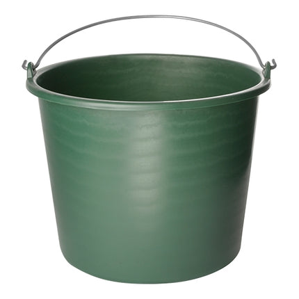 Green Polypropylene Bucket with Measuring Scale | EMGA | 12 L | Ø31 x H24 cm 1