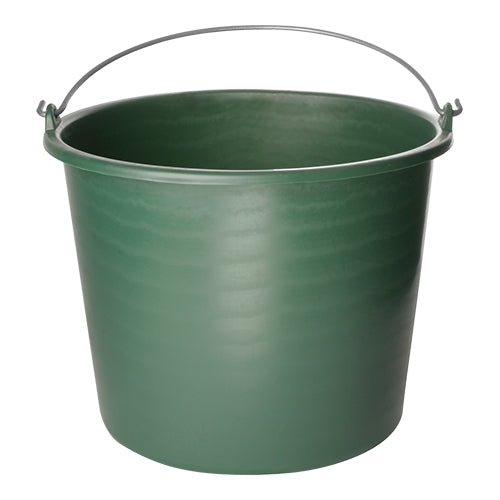 Green Polypropylene Bucket with Measuring Scale | EMGA | 12 L | Ø31 x H24 cm 1