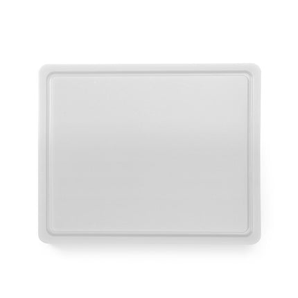 Cutting Board HACCP with Groove | HENDI | GN 1/2 | White | 325x265mm