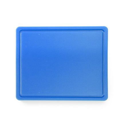 Cutting Board HACCP with Groove | HENDI | GN 1/2 | Blue | 325x265mm