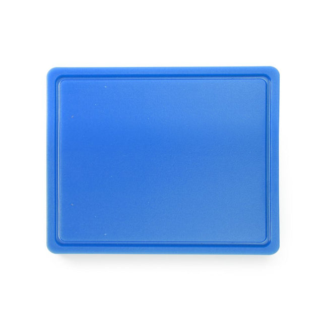 Cutting Board HACCP with Groove | HENDI | GN 1/2 | Blue | 325x265mm