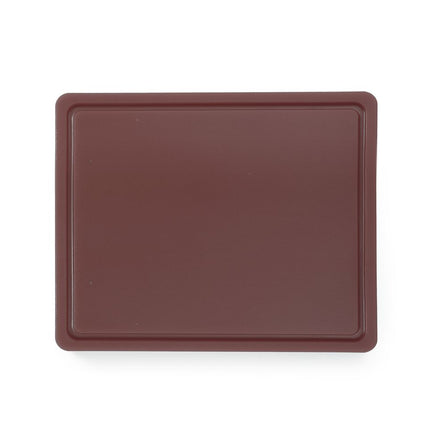 Cutting Board HACCP with Groove | HENDI | GN 1/2 | Brown | 325x265mm