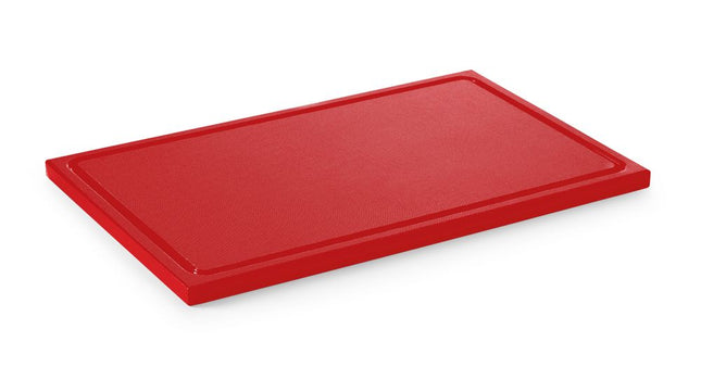 Rezalna deska HACCP GN 1/1, HENDI, rdeča, 530 × 325 mm, pravokotna