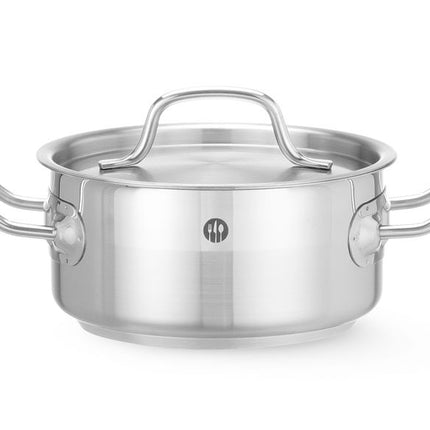 Low Stew Pot with Lid | HENDI Profi Line | 1.5L | Ø160x75mm