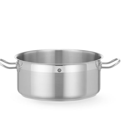 Low Stew Pot without Lid | HENDI Profi Line | 7.3L Capacity | Round, Ø280x126mm