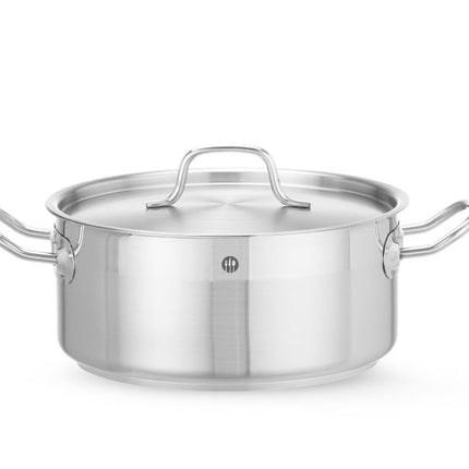 Low Stew Pot with Lid | HENDI Profi Line | 4.8L | Ø240x105mm