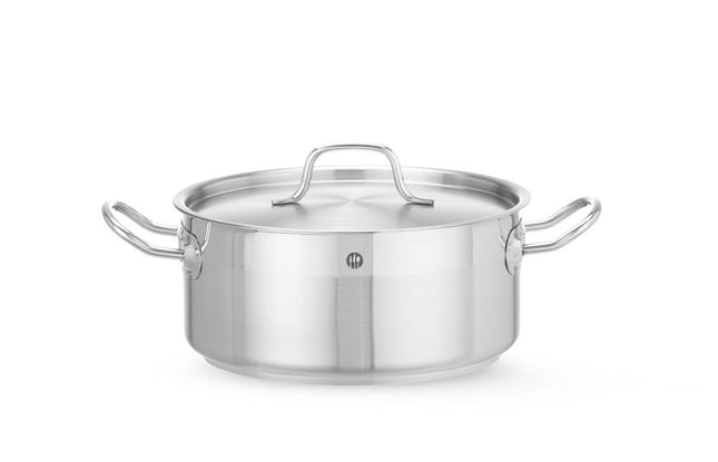 Low Stew Pot with Lid | HENDI Profi Line | 4.8L | Ø240x105mm