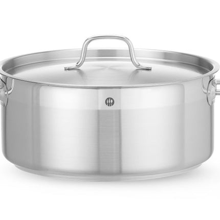 Low Stew Pot with Lid | HENDI Profi Line | 7.5L | Ø280x120mm