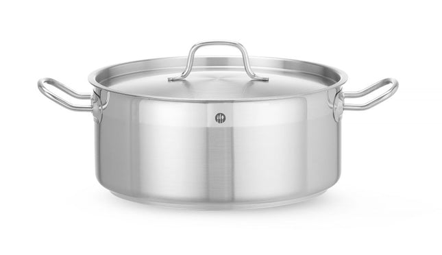 Low Stew Pot with Lid | HENDI Profi Line | 7.5L | Ø280x120mm