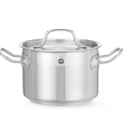 Stew Pot Middle with Lid | HENDI Profi Line | 2L | Ø160x110mm