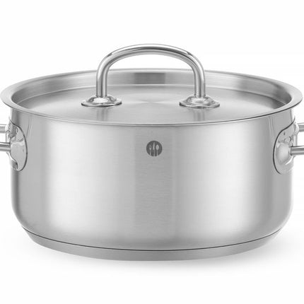 Low Stew Pot with Lid | HENDI Kitchen Line | 2.9L | Ø200x95mm