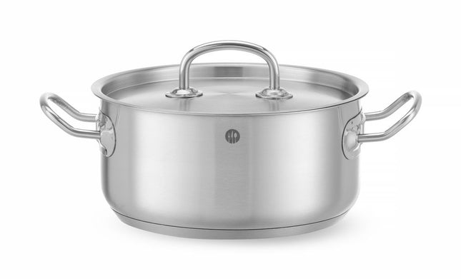 Low Stew Pot with Lid | HENDI Kitchen Line | 2.9L | Ø200x95mm
