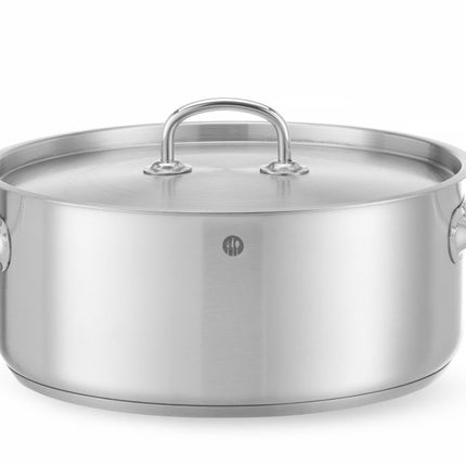 Low Stew Pot with Lid | HENDI Kitchen Line | 7.3L | Ø280x120mm