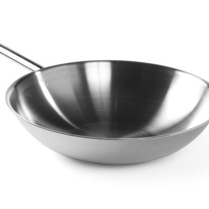 3-Ply Wok without Lid | HENDI | Ø360x100mm | Fast Heating & Heat Retention