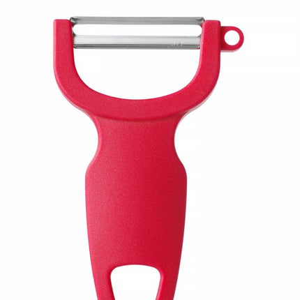 Horizontal Universal Peeler with Stainless Steel Blade | HENDI | Red Handle | 110mm