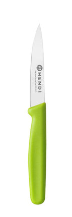 Pointed Paring Knife with Stainless Steel Blade | HENDI | Green Handle | 192mm