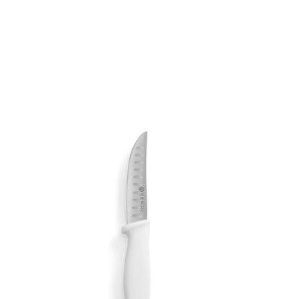 Universal Knife with Granton Edge | HENDI | 190mm | White Handle | Short Model