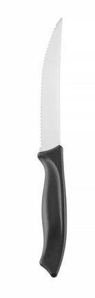 Serrated Steak Knife with Black Handle | HENDI