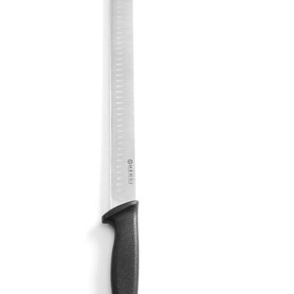 Ham and Kebab Knife with Granton Edge | HENDI | 490mm Length | Black