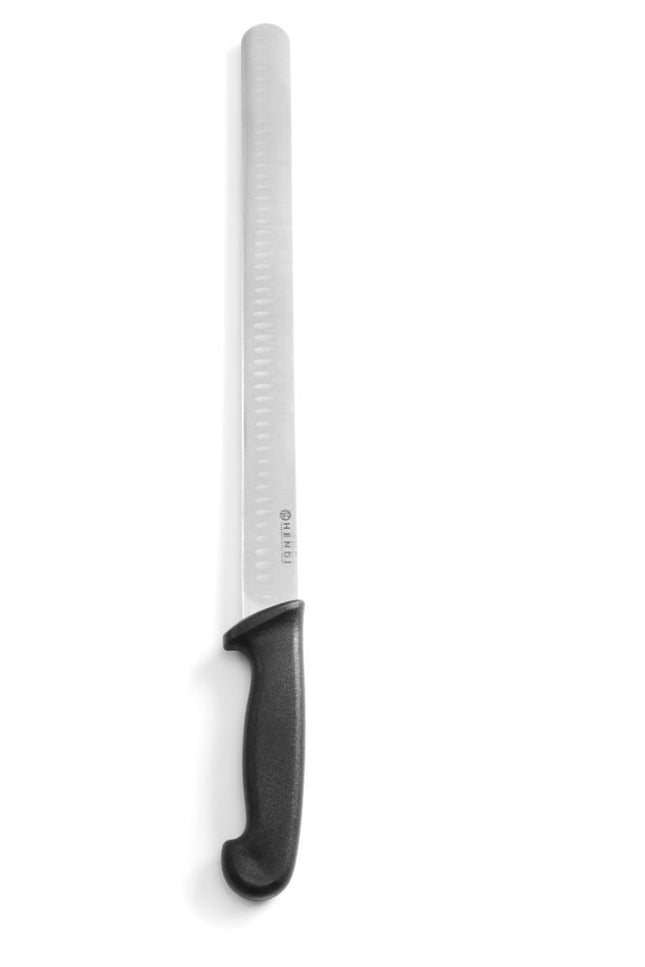 Ham and Kebab Knife with Granton Edge | HENDI | 490mm Length | Black