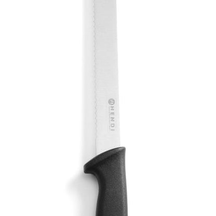 Serrated Bread Knife | HENDI | Black Handle | 430mm Length