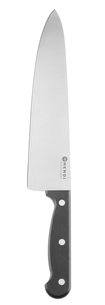 Chef's knife 250 mm, stamped, HENDI, Profi Line, Black, (L)385mm