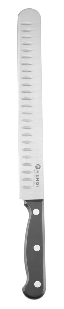 Salmon knife 250 mm, stamped, HENDI, Profi Line, Black, (L)377mm