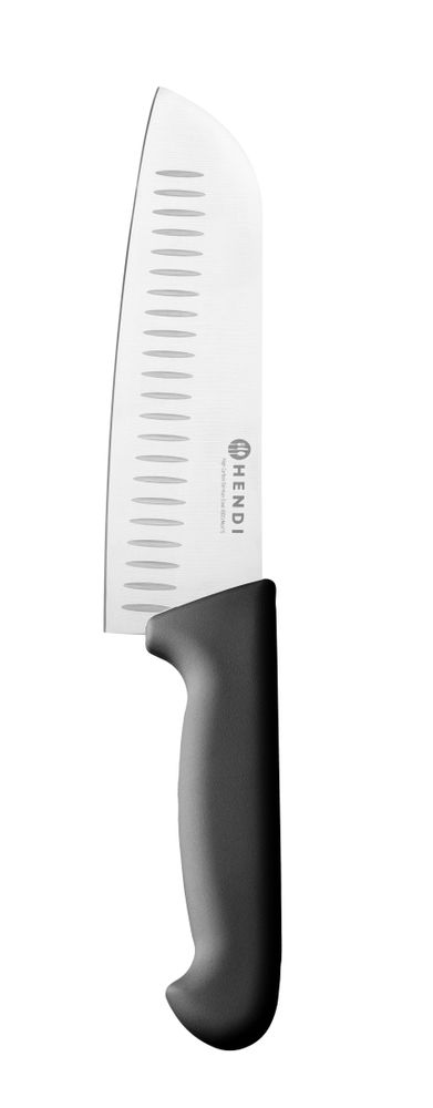 Santoku knife, 180 mm, universal, HENDI, Profi Line, Black, (L)295mm