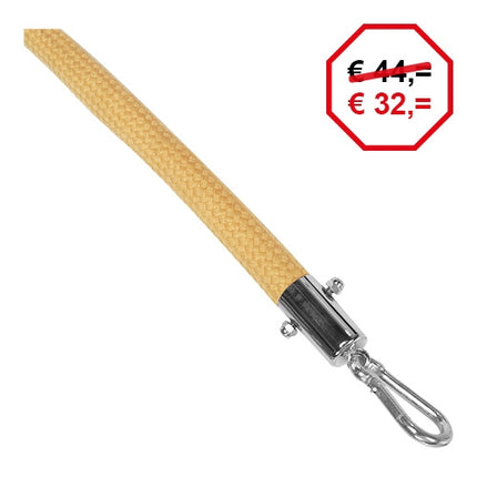 Barrier Rope | EMGA | Beige, Chromed | L 150 cm 1