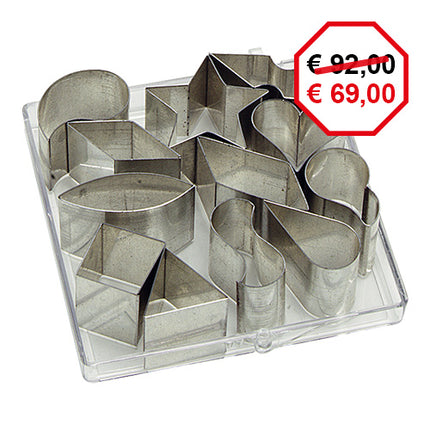 Figure Dough Cutter Set | EMGA | 12 Pieces | Tinplate Smooth Blade | Ø1.4 cm 1