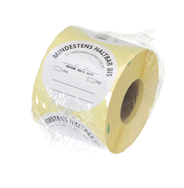 Food safety labels, multi-use, easy removable, “USE BEFORE” , HENDI, White, 500 pcs., ⌀50mm