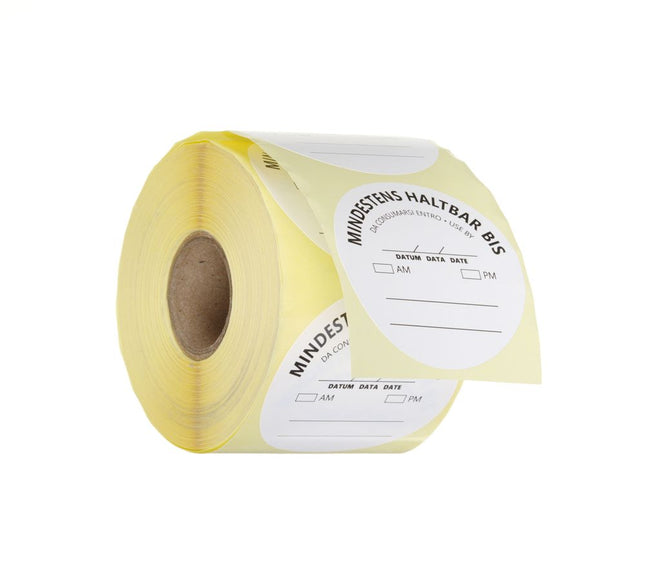 Food safety labels, multi-use, easy removable, “USE BEFORE” , HENDI, White, 500 pcs., ⌀50mm